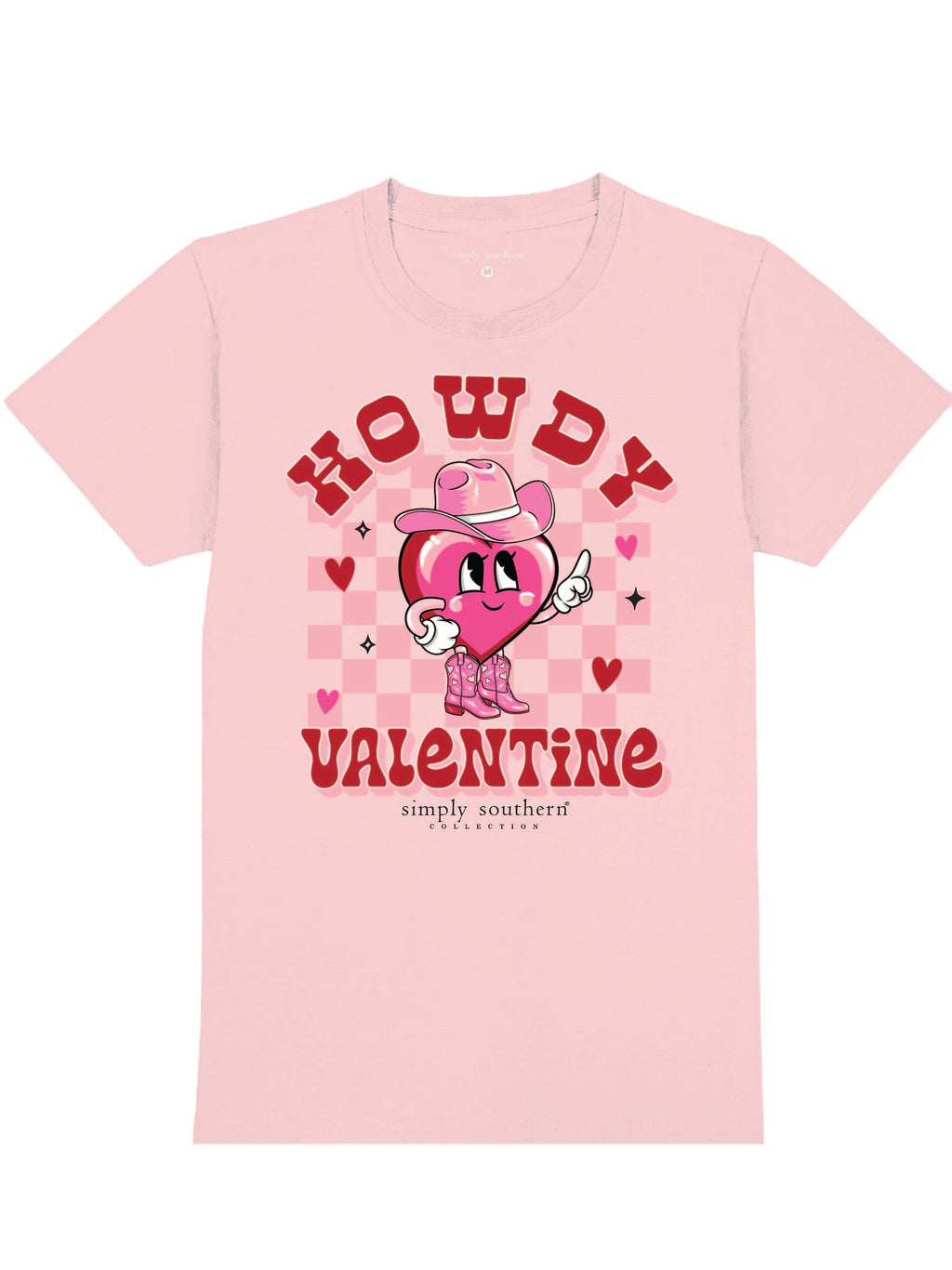 Simply Southern XOXO Howdy Valentine - Adult & Kids T-Shirts, Sweatshirts & Hoodies apparel design preview 2