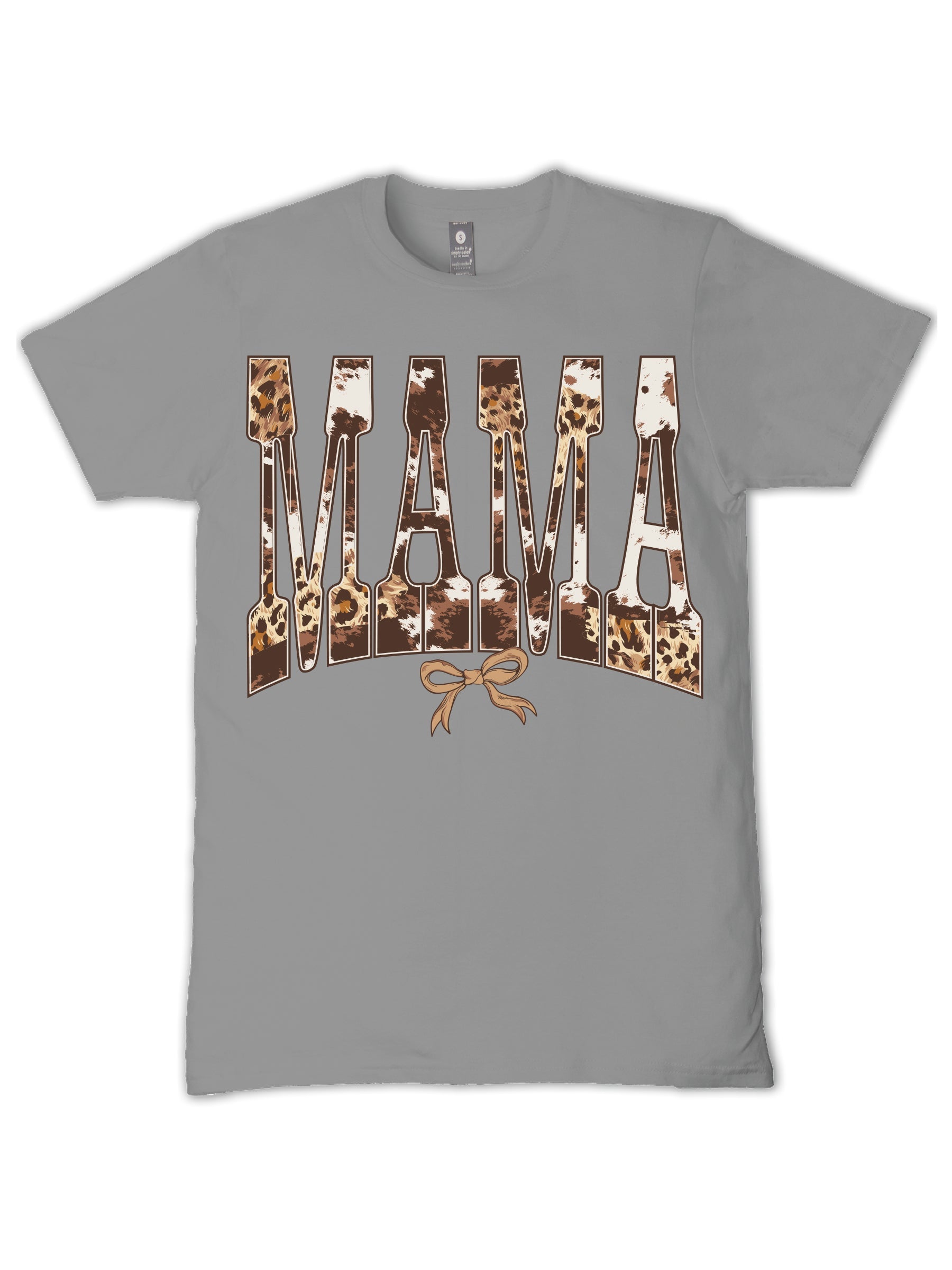 Simply Southern Cowhide Mama Bow Driftwood - Adult & Kids T-Shirts, Sweatshirts & Hoodies apparel design preview 2