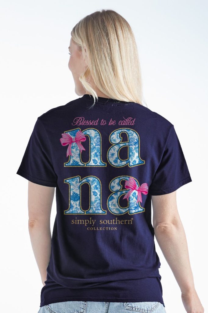 Simply Southern Blessed Nana Bows - Adult & Kids T-Shirts, Sweatshirts & Hoodies apparel design preview 1