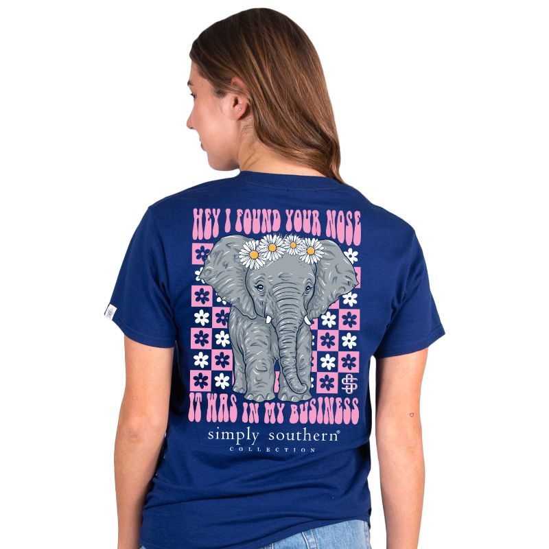 SALE Simply Southern Nose Business Elephant - Adult & Kids T-Shirts, Sweatshirts & Hoodies apparel design preview 1