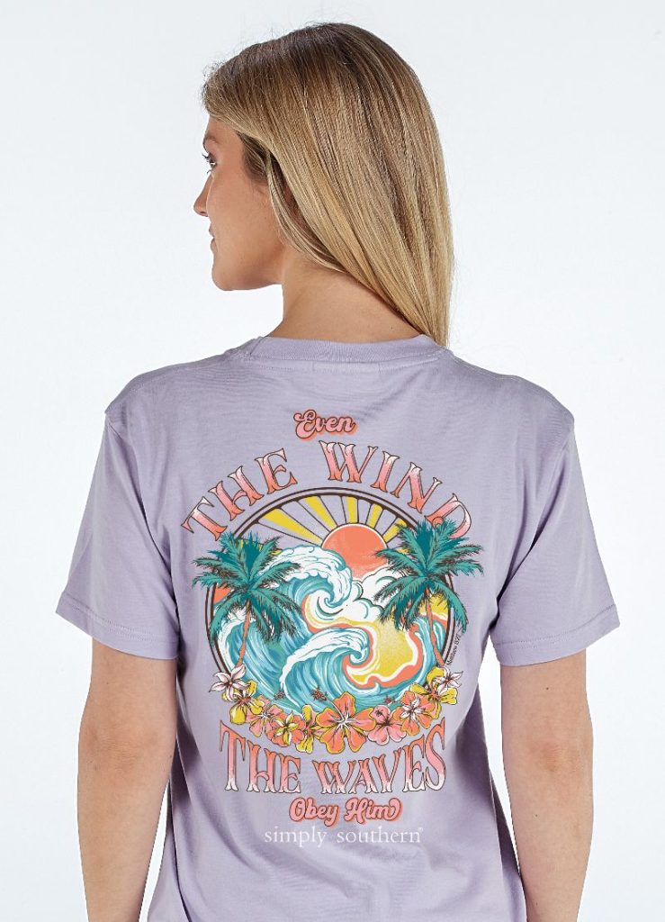 Simply Southern Wind Waves Lilac - Adult & Kids T-Shirts, Sweatshirts & Hoodies apparel design preview 1