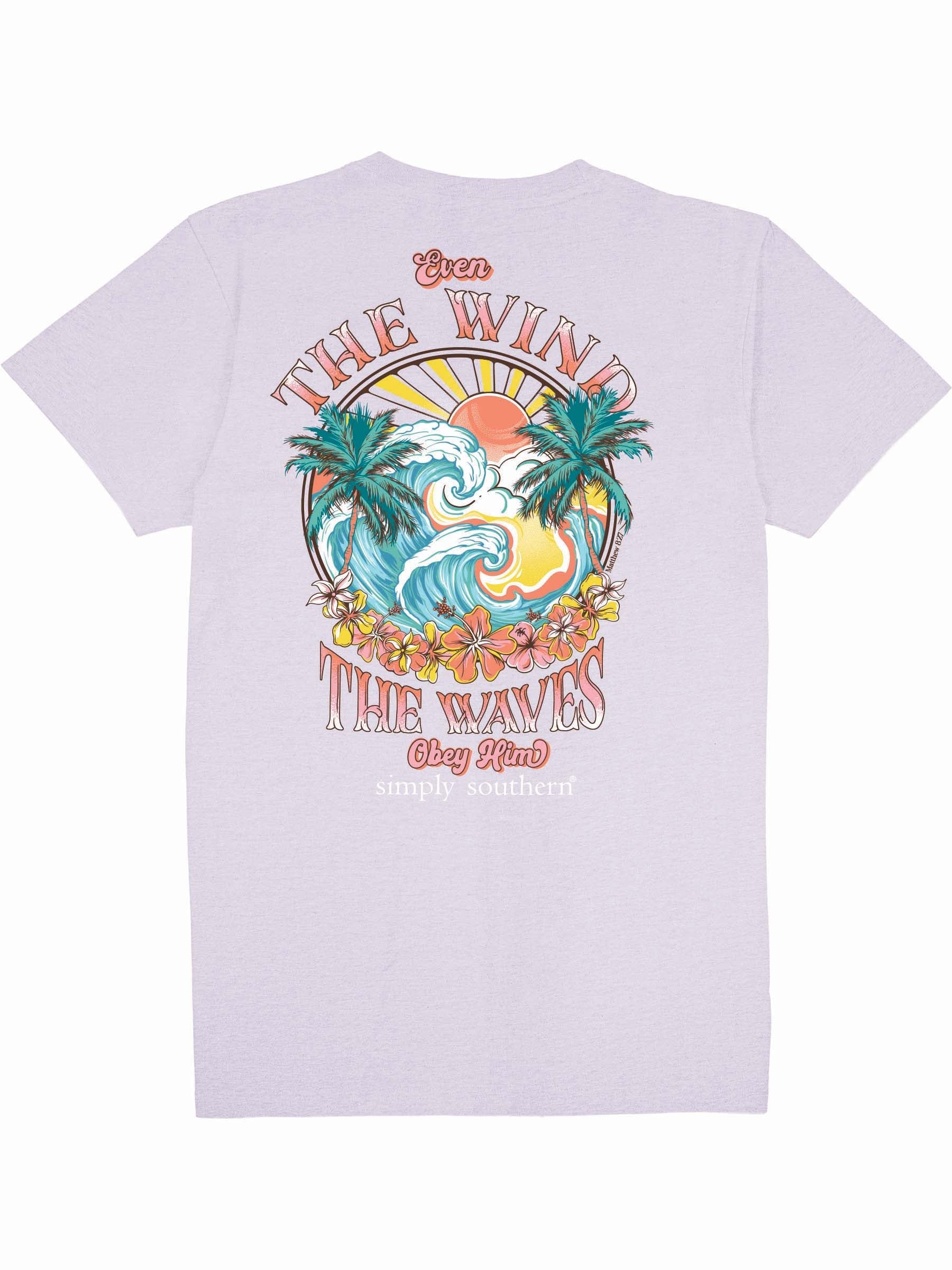 Simply Southern Wind Waves Lilac - Adult & Kids T-Shirts, Sweatshirts & Hoodies apparel design preview 2
