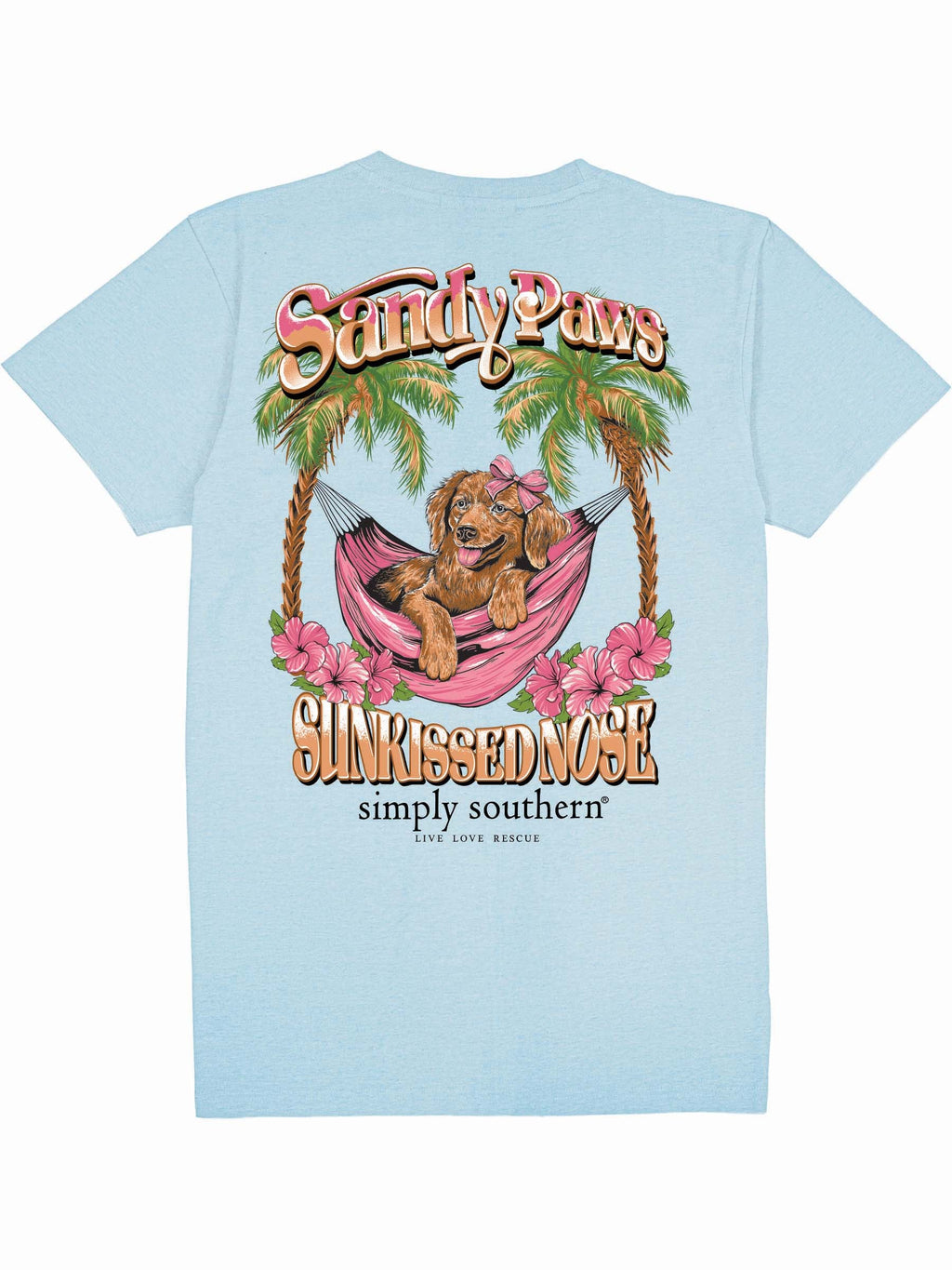 Simply Southern Paws Beach Dog - Adult & Kids T-Shirts, Sweatshirts & Hoodies apparel design preview 2