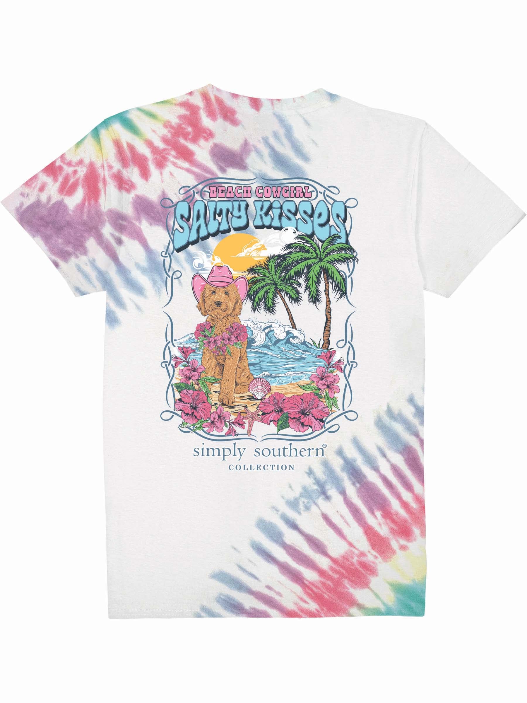 Simply Southern Salty Kisses Glow Tie Dye - Adult & Kids T-Shirts, Sweatshirts & Hoodies apparel design preview 2