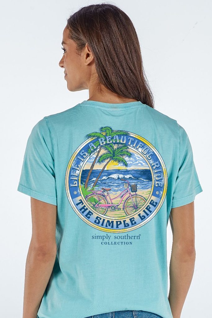 Simply Southern Simple Beach Aqua - Adult & Kids T-Shirts, Sweatshirts & Hoodies apparel design preview 1