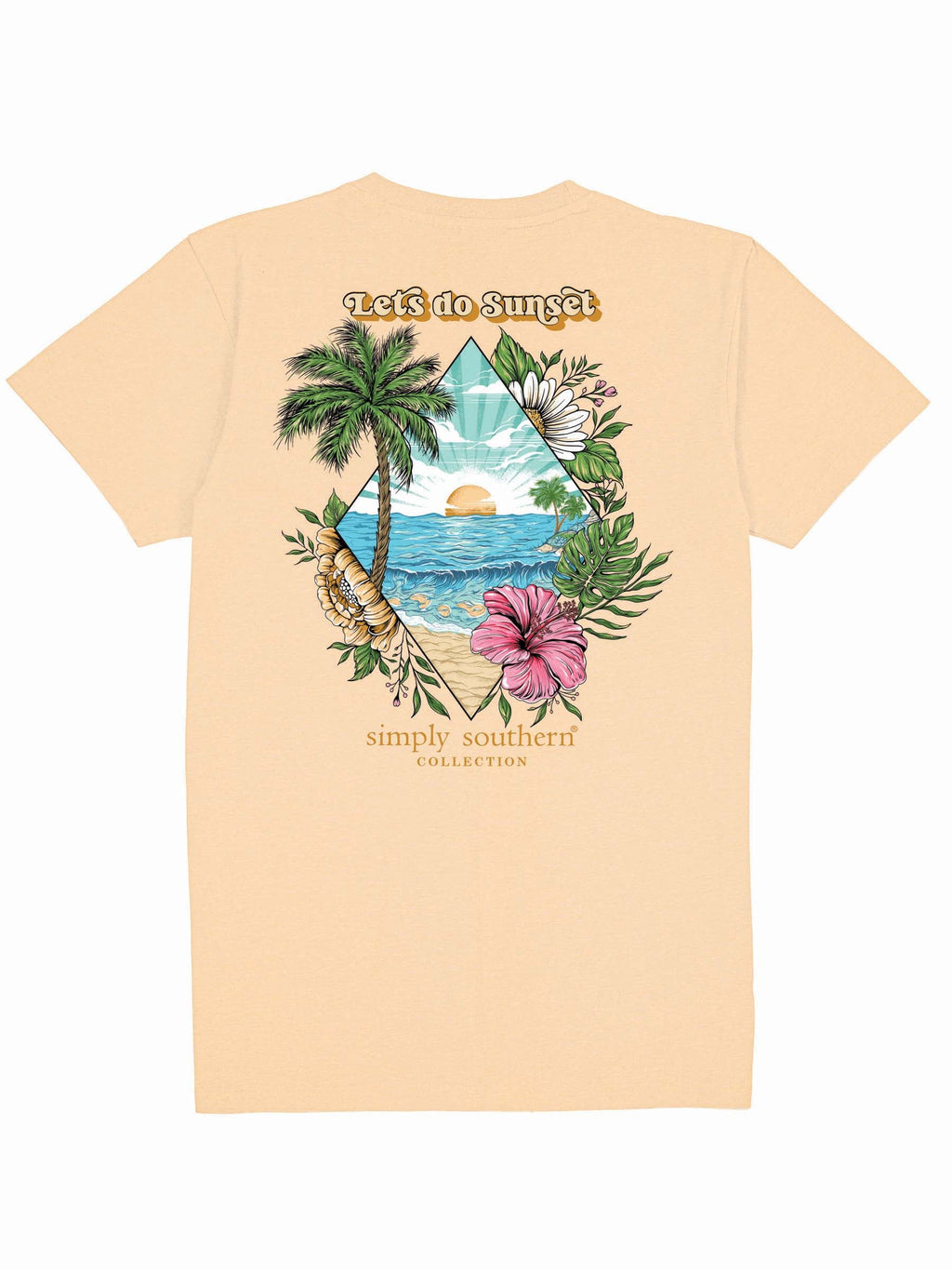Simply Southern Sunset Beach Sun - Adult & Kids T-Shirts, Sweatshirts & Hoodies apparel design preview 2