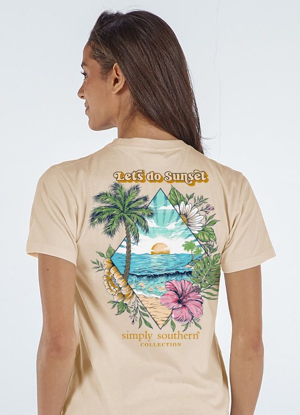 Simply Southern Sunset Beach Sun - Adult & Kids T-Shirts, Sweatshirts & Hoodies apparel design preview 1