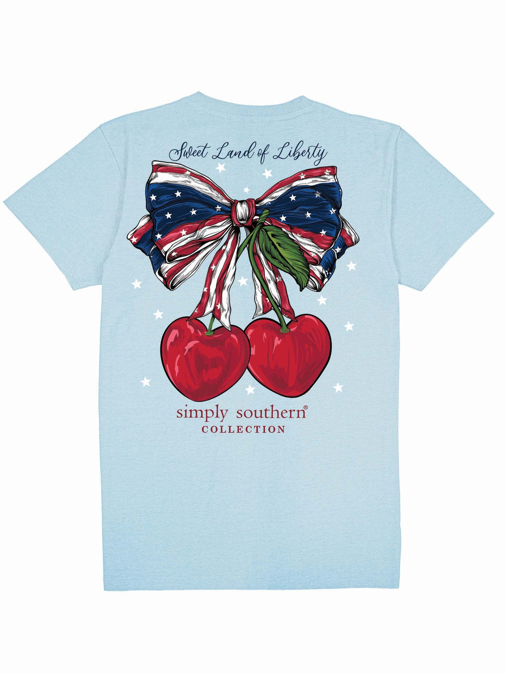Simply Southern Sweet USA Bow - Adult & Kids T-Shirts, Sweatshirts & Hoodies apparel design preview 2