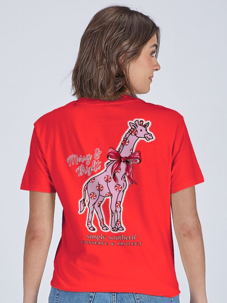 Simply Southern Giraffe Tracker Candy Holiday - Adult & Kids T-Shirts, Sweatshirts & Hoodies apparel design preview 1