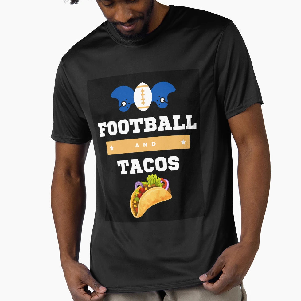 American Football And Tacos T-Shirt - Casual Everyday Wear Men Women - T-Shirt, Sweatshirt, Hoodie