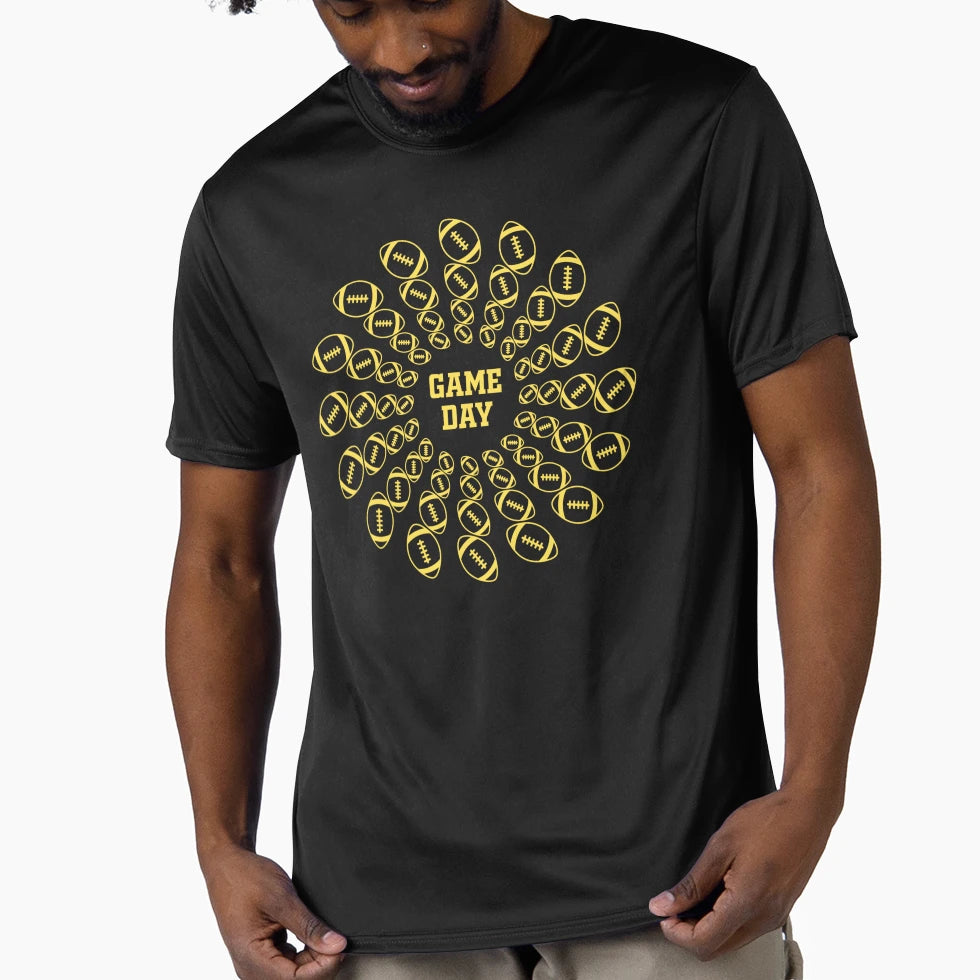 Mandala Game Day American Football T-Shirt - Casual Everyday Wear Men Women - T-Shirt, Sweatshirt, Hoodie