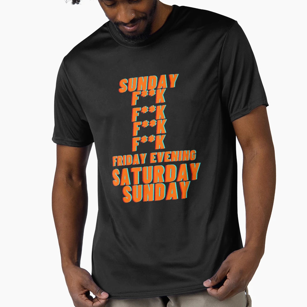 Week Forecast Weekend Party Night Lover T-Shirt - Minimalist Print Unisex - T-Shirt, Sweatshirt, Hoodie