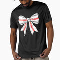 Baseball Bow Softball Fan Player Mom T-Shirt - Streetwear Style for Adults - T-Shirt, Sweatshirt, Hoodie