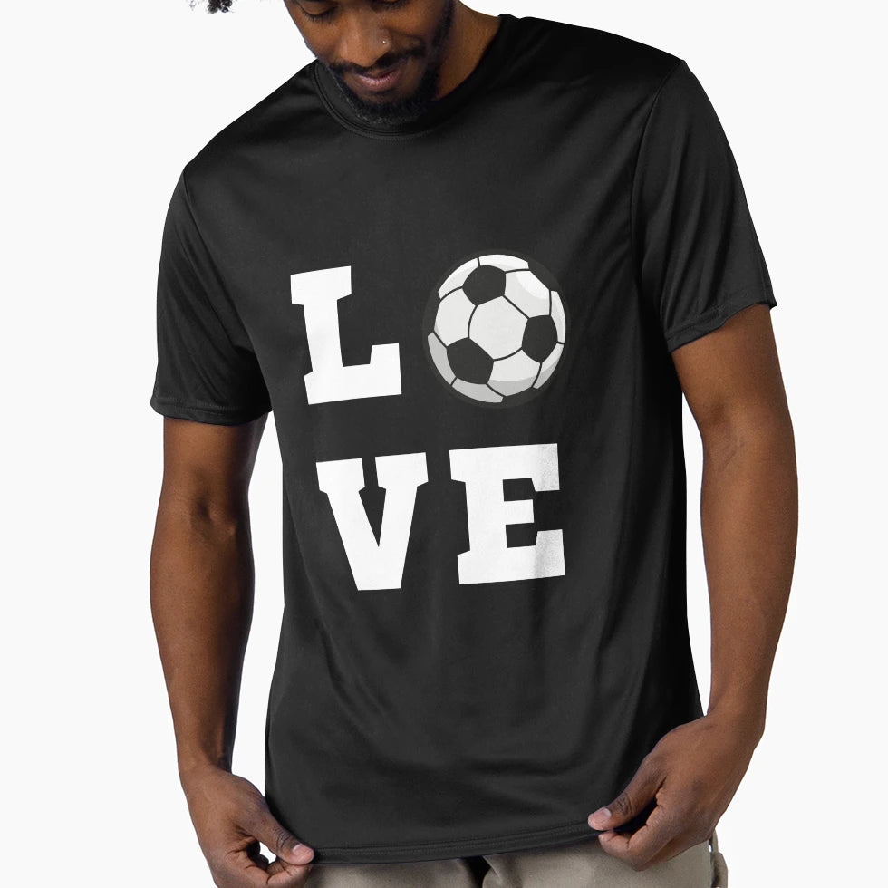 Kickin It Love Soccer Passion T-Shirt - Graphic Print Men Women - T-Shirt, Sweatshirt, Hoodie