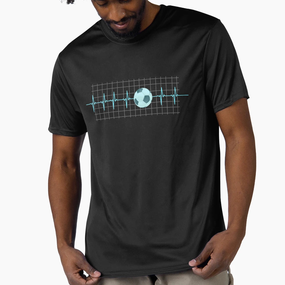 Soccer My Heartbeat Best Soccer Gift T-Shirt - Aesthetic Graphic Unisex - T-Shirt, Sweatshirt, Hoodie