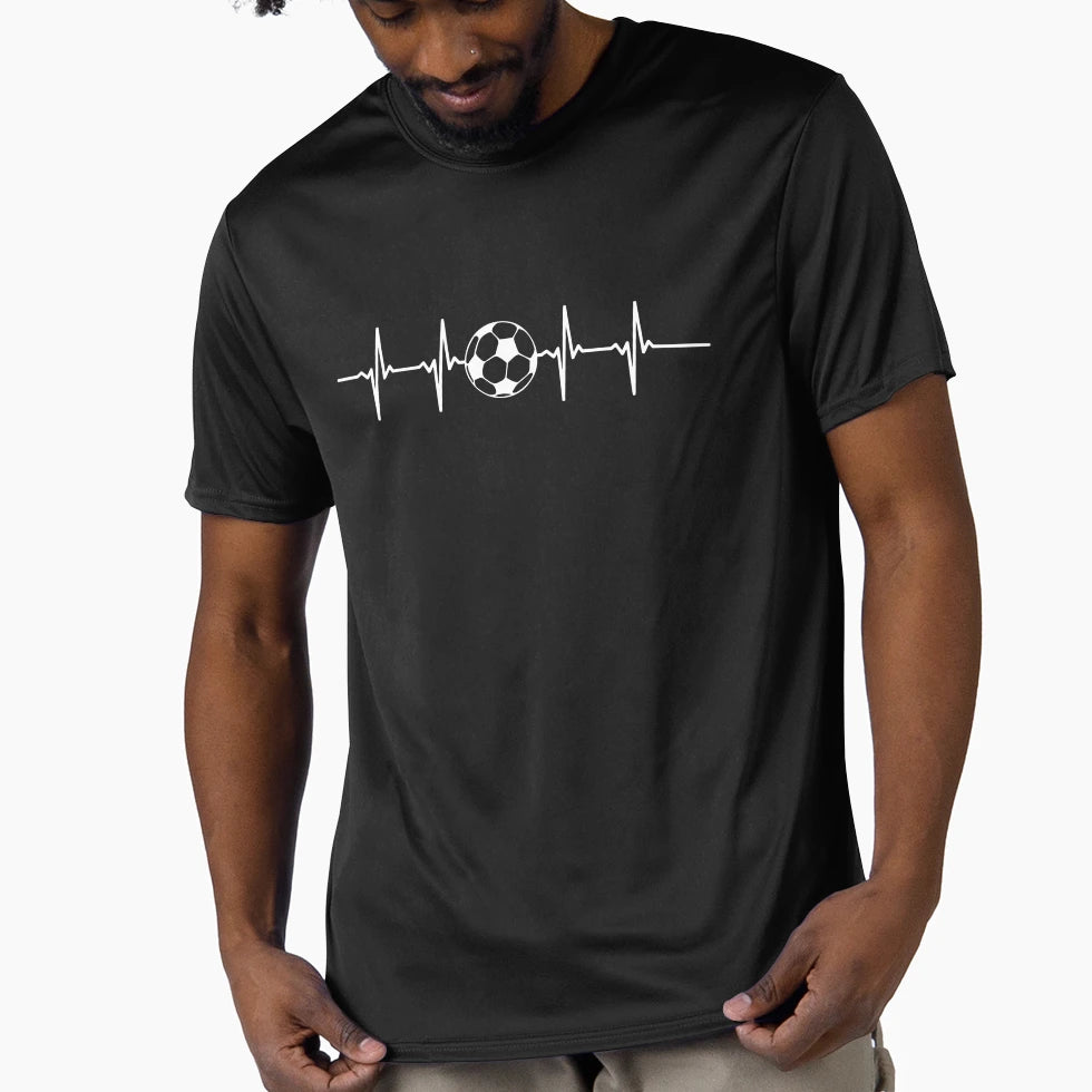 Football Lover Heartbeat Gift Soccer T-Shirt - Streetwear Style for Adults - T-Shirt, Sweatshirt, Hoodie