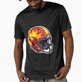Fire Football Helmet T-Shirt - Streetwear Style Men Women - T-Shirt, Sweatshirt, Hoodie
