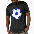 Soccer Ball Blue T-Shirt - Aesthetic Graphic Unisex - T-Shirt, Sweatshirt, Hoodie