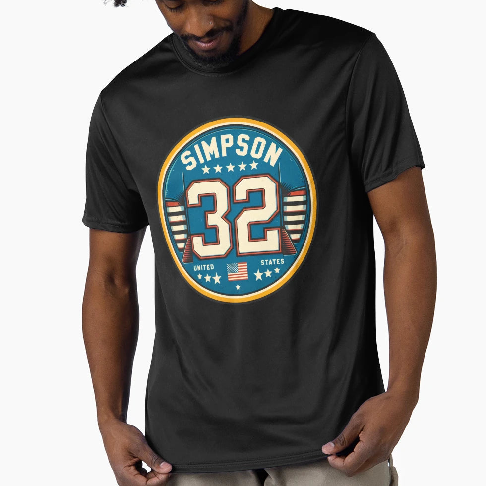 O J Simpson 32 Tribute Logo Oj T-Shirt - Casual Everyday Wear Unisex - T-Shirt, Sweatshirt, Hoodie