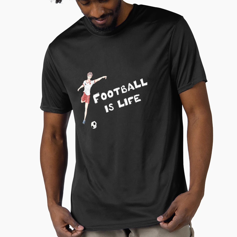 Football Is Life T-Shirt - Minimalist Print for Adults - T-Shirt, Sweatshirt, Hoodie