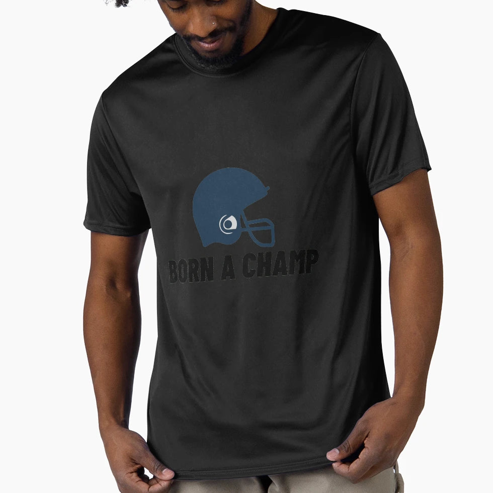 Born Champ American Football T-Shirt - Streetwear Style for Adults - T-Shirt, Sweatshirt, Hoodie