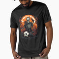 Skeleton Football Soccer Halloween Horror T-Shirt - Trendy Graphic Unisex - T-Shirt, Sweatshirt, Hoodie