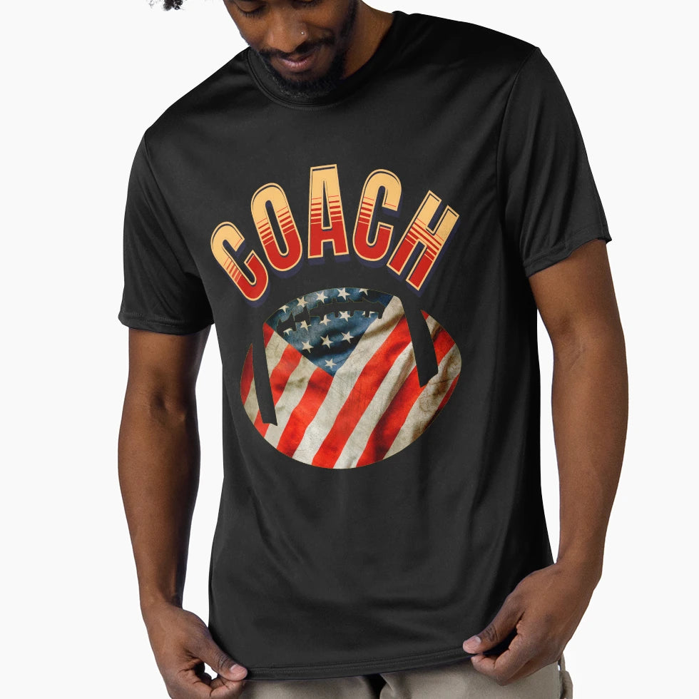 Coach American Football Fan T-Shirt - Custom Art Print for Adults - T-Shirt, Sweatshirt, Hoodie