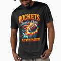 Rockets Game Fire T-Shirt - Novelty Apparel Men Women - T-Shirt, Sweatshirt, Hoodie