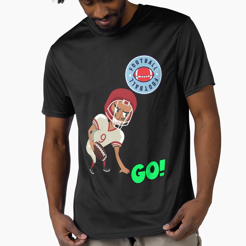 Lets Go Football T-Shirt - Graphic Print Men Women - T-Shirt, Sweatshirt, Hoodie