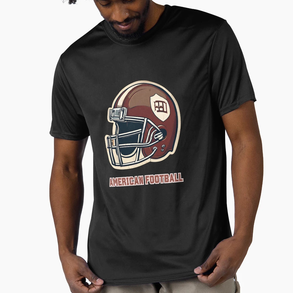 American Football Illustration Football T-Shirt - Minimalist Print Unisex - T-Shirt, Sweatshirt, Hoodie