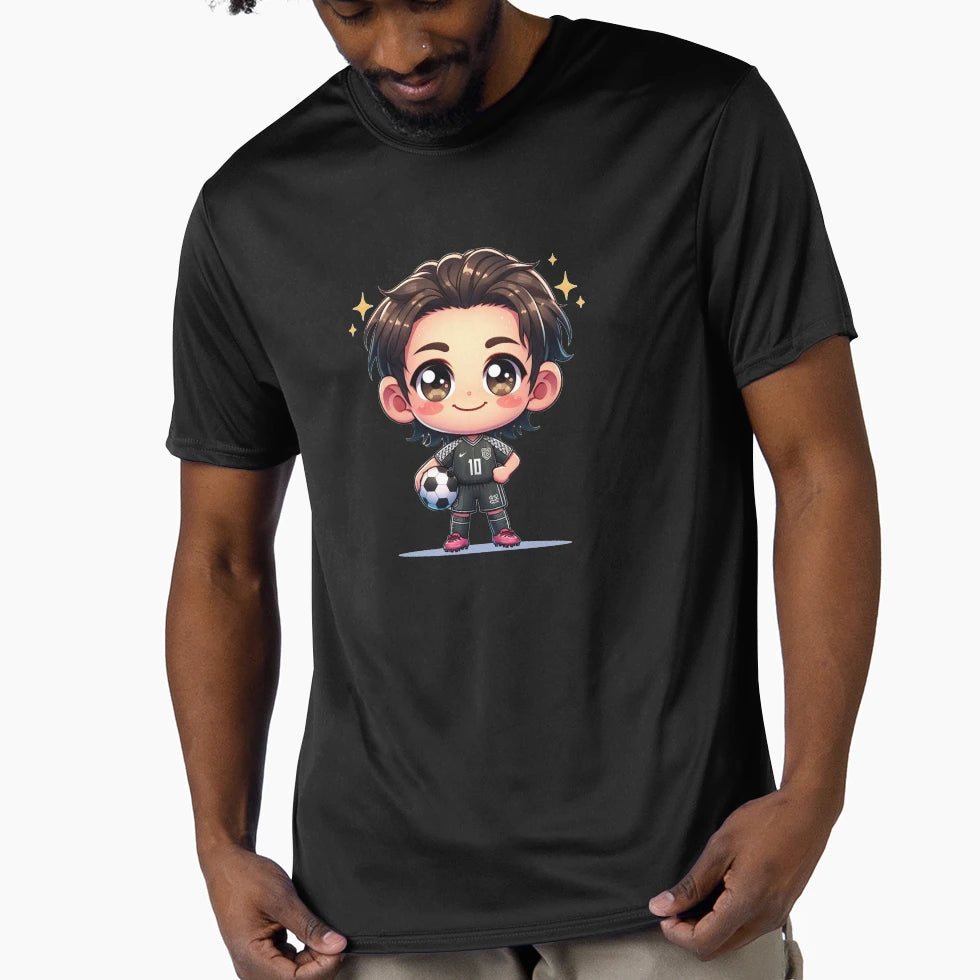 Footballer Kawaii T-Shirt - Aesthetic Graphic Unisex - T-Shirt, Sweatshirt, Hoodie