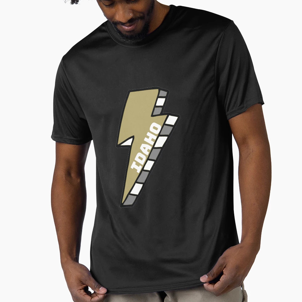University Idaho Lightning Bolt T-Shirt - Custom Art Print Unisex - T-Shirt, Sweatshirt, Hoodie