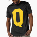 Alphabet Yellow Q Sports Letter Q T-Shirt - Trendy Graphic Men Women - T-Shirt, Sweatshirt, Hoodie