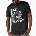 Eat Sleep Camp Repeat T-Shirt - Graphic Print Men Women - T-Shirt, Sweatshirt, Hoodie