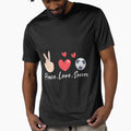 Peace Love Soccer Funny Soccer Team T-Shirt - Fun Novelty Design Unisex - T-Shirt, Sweatshirt, Hoodie