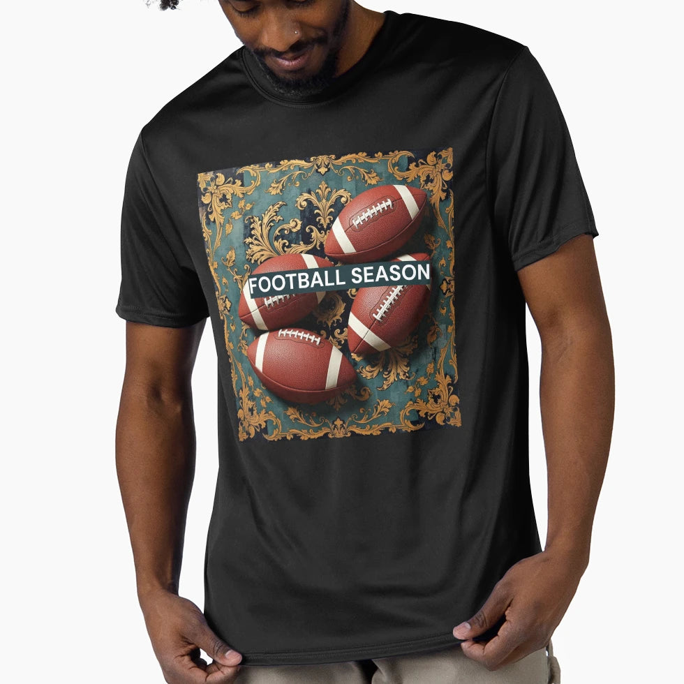 Football Season Baroque T-Shirt - Fun Novelty Design Men Women - T-Shirt, Sweatshirt, Hoodie