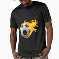 Fire Football 003399 T-Shirt - Minimalist Print Unisex - T-Shirt, Sweatshirt, Hoodie