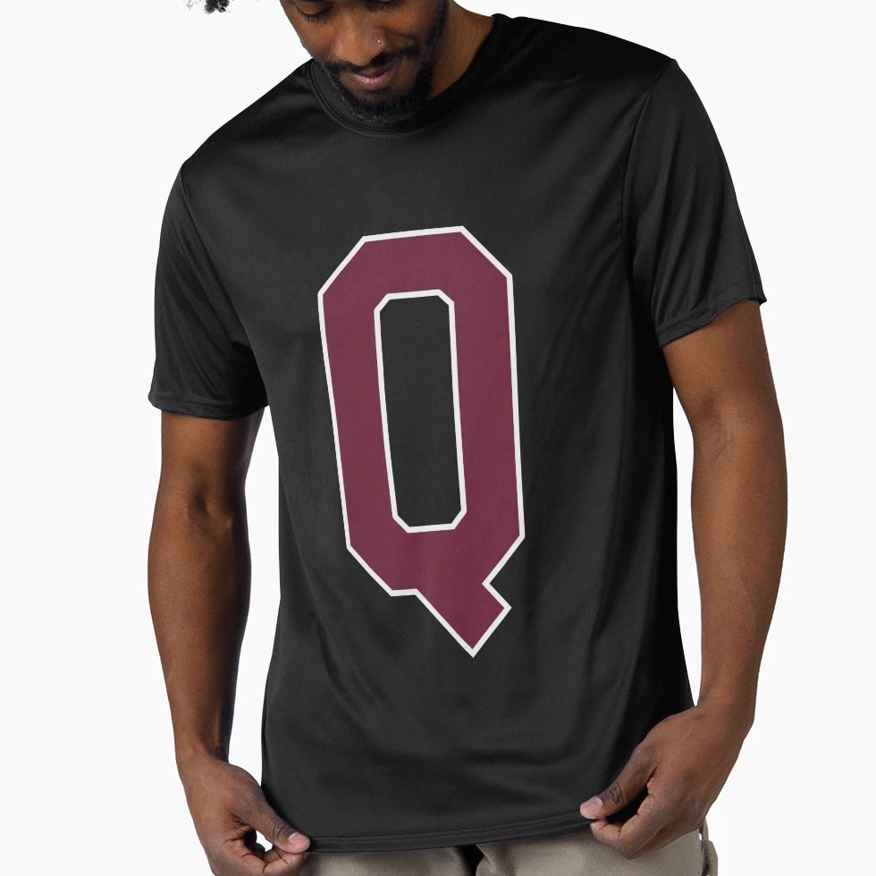 Letter Q Bold Collegiate Font Varsity T-Shirt - Fun Novelty Design Unisex - T-Shirt, Sweatshirt, Hoodie