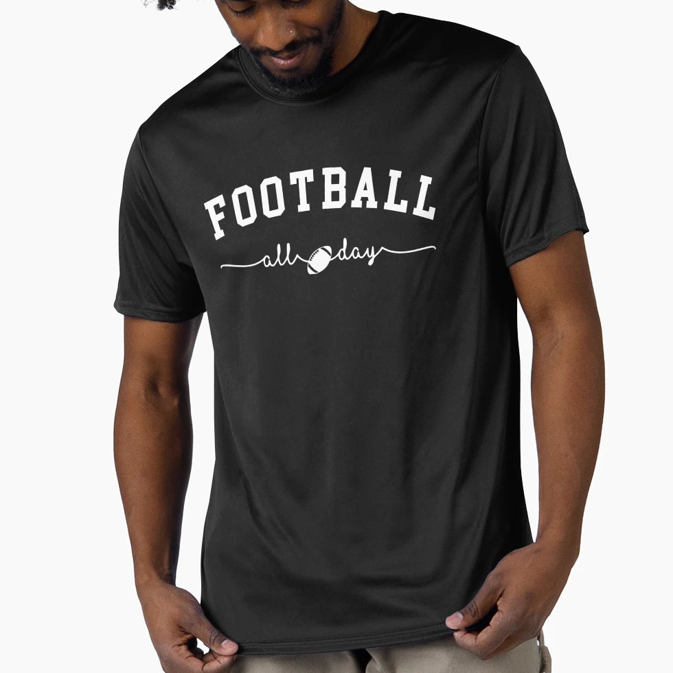 Football All Day T-Shirt - Aesthetic Graphic Unisex - T-Shirt, Sweatshirt, Hoodie