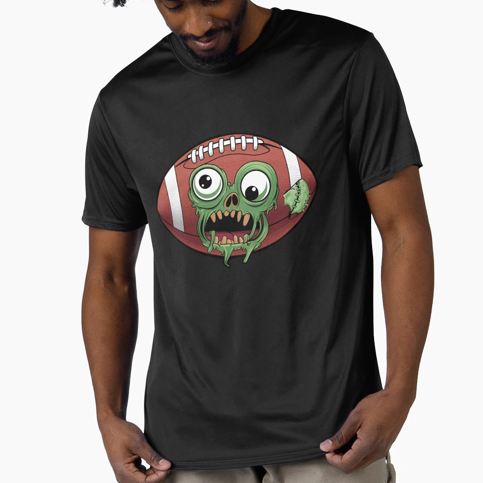 American Football Halloween Zombie T-Shirt - Aesthetic Graphic Men Women - T-Shirt, Sweatshirt, Hoodie