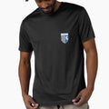 Gillingham Fc Logo Stripes T-Shirt - Graphic Print for Adults - T-Shirt, Sweatshirt, Hoodie
