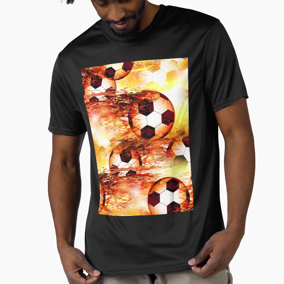 Football Soccer Ball Extreme Sports T-Shirt - Aesthetic Graphic for Adults - T-Shirt, Sweatshirt, Hoodie