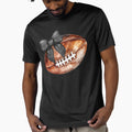 Football Mom Black Coquette Bows Rugby T-Shirt - Graphic Print for Adults - T-Shirt, Sweatshirt, Hoodie