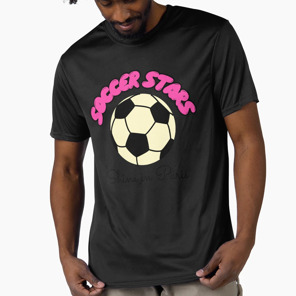 Soccer Stars Shine Paris Soccer T-Shirt - Graphic Print Men Women - T-Shirt, Sweatshirt, Hoodie