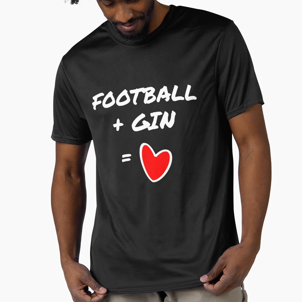 Football Gin Love T-Shirt - Trendy Graphic Men Women - T-Shirt, Sweatshirt, Hoodie