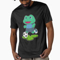 Frog Soccer Player Soccer T-Shirt - Minimalist Print Unisex - T-Shirt, Sweatshirt, Hoodie