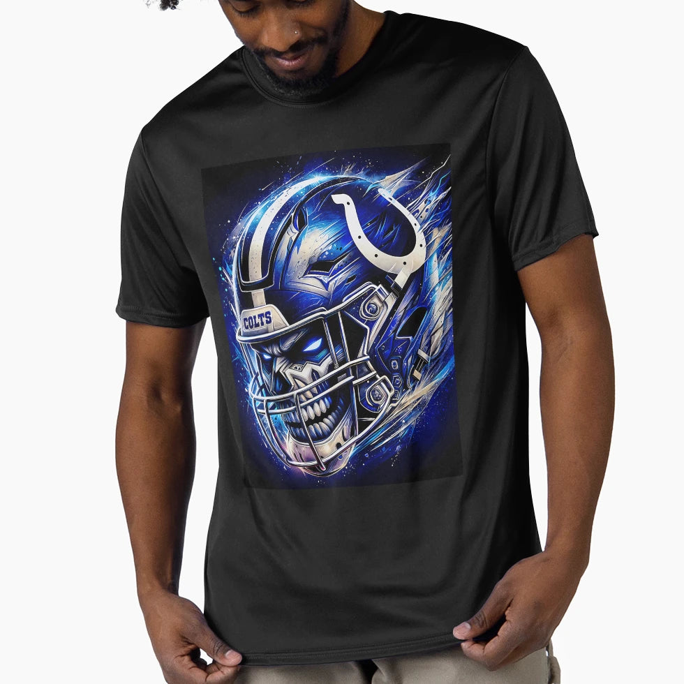 Colts Mural Type Art T-Shirt - Custom Art Print for Adults - T-Shirt, Sweatshirt, Hoodie