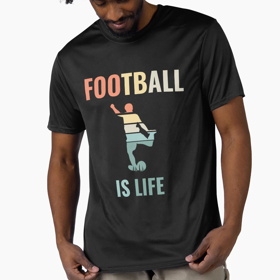 Football Is Life Football T-Shirt - Unique Graphic Men Women - T-Shirt, Sweatshirt, Hoodie