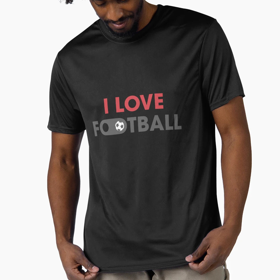 I Love Football T-Shirt - Graphic Print for Adults - T-Shirt, Sweatshirt, Hoodie