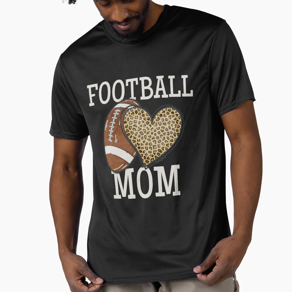 Football Mom Fun American Football T-Shirt - Minimalist Print for Adults - T-Shirt, Sweatshirt, Hoodie